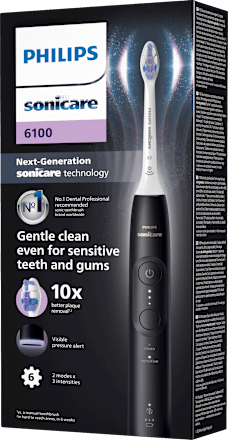 Elektrische Zahnbürste 6100 schwarz Philips Sonicare