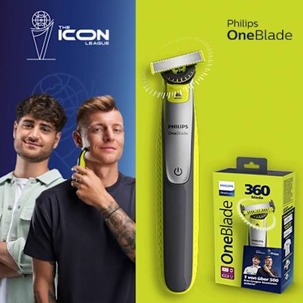 Elektrischer Rasierer, OneBlade 360 Face & Body QP2834/20           PHILIPS OneBlade