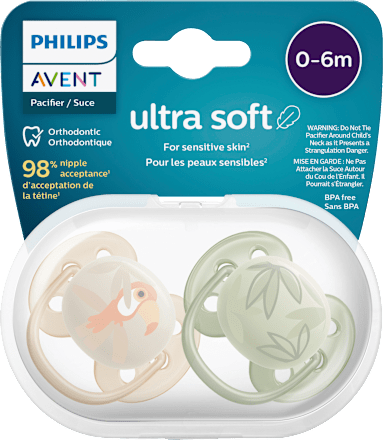 ultra soft duda varalica, 0 – 6 mj. – bež i zelena PHILIPS AVENT