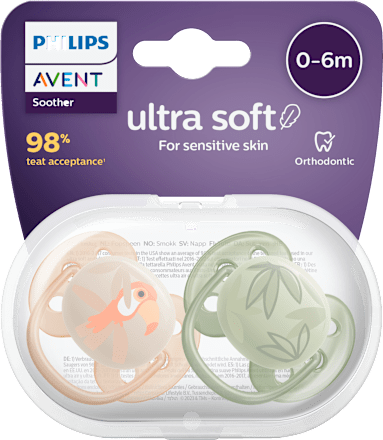 ultra soft duda varalica, 0 – 6 mj. – bež i zelena PHILIPS AVENT