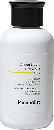 Cleanser cu acizi glicolic-alfalipoic Minimalist
