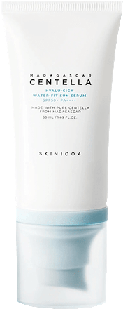 Crema in siero Hyalu-Cica Water-fit sun serum Madagascar Centella SPF50+ SKIN1004