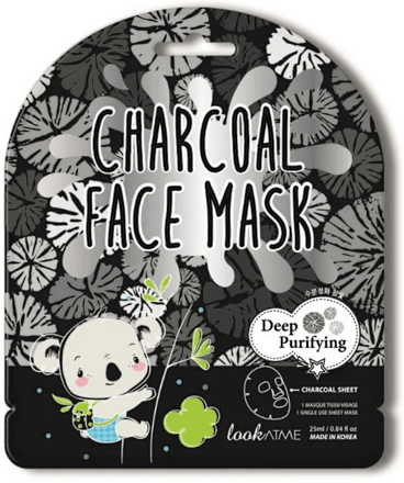 Maschera viso in tessuto purificante al carbone lookATME