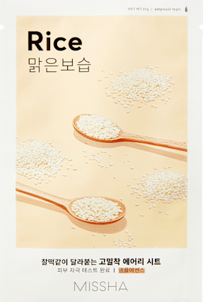 Textilná pleťová maska Airy Fit Rice  MISSHA