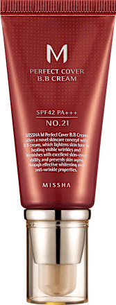 BB krém M Perfect Cover SPF 42 / PA +++ No.21/Light Beige MISSHA
