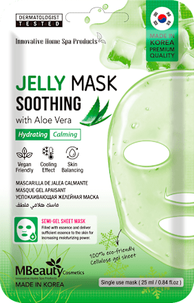 JELLY SOOTHING gel maska za lice u maramici MBeauty
