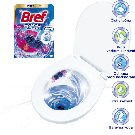 Blue  Activ osvježivač WC školjke - Flower 3x50g Bref
