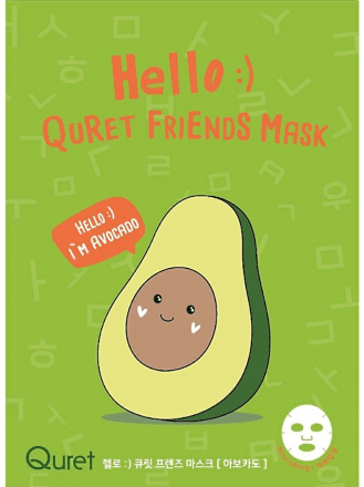 Set Maschere Viso in tessuto Hello Friends XMAS Quret