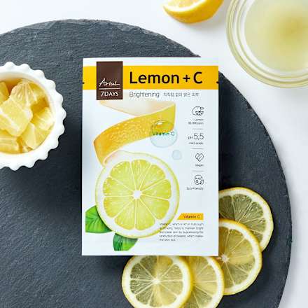 Изсветляваща лист маска за лице с лимон и витамин C Ariul