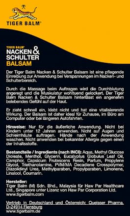 Nacken & Schulter Balsam Tiger Balm
