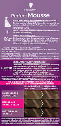Permanente Schaumcoloration - Nr. 600 Hellbraun Schwarzkopf Perfect Mousse