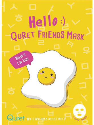 Set Maschere Viso in tessuto Hello Friends XMAS Quret