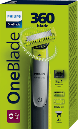 Holiaci strojček na tvár a telo OneBlade 360 blade 5v1 QP2834/23 PHILIPS OneBlade