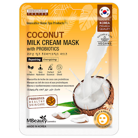 Maska za lice u maramici - kokosovo mleko MBeauty
