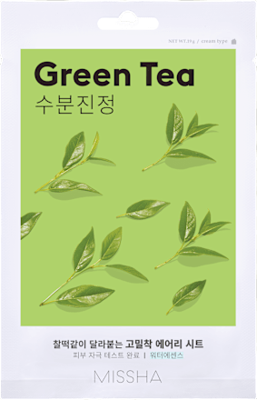 Maschera viso in tessuto Airy Fit Green Tea MISSHA
