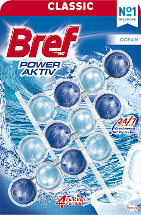 WC blok Power Aktiv Ocean 3x50 g Bref