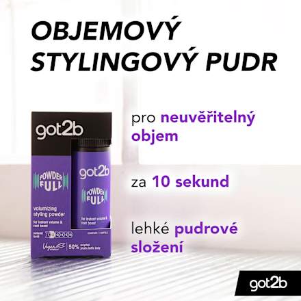 stylingový pudr pro objem Powderfull got2b