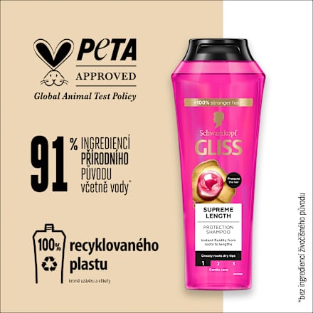 Shampoo Supreme Length Schwarzkopf GLISS