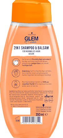 2in1 Shampoo & Balsam Pfirsichöl Schwarzkopf GLEM vital