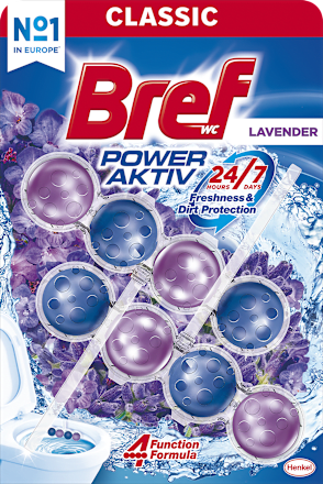 WC blok Power Aktiv s vůní levandule 2x50 g Bref