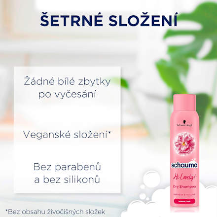 suchý šampon pro normální vlasy Hi Lovely Schwarzkopf Schauma