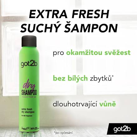 suchý šampon extra fresh  got2b