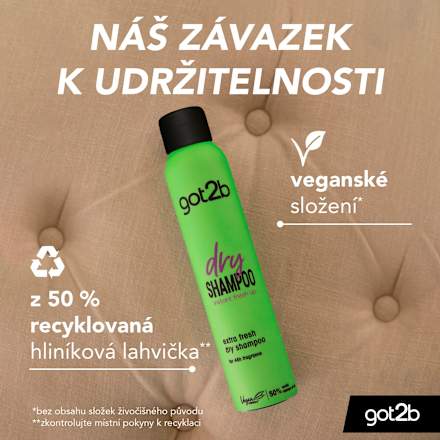 suchý šampon extra fresh  got2b