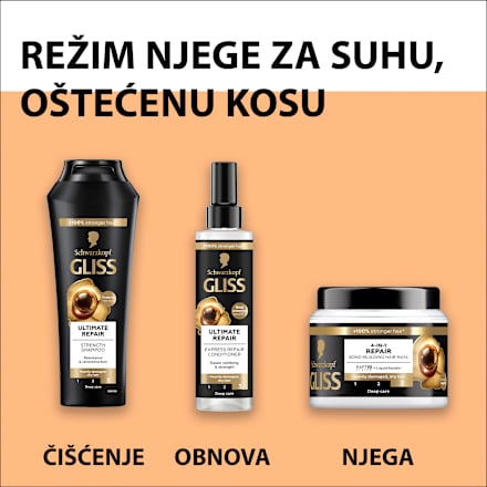 Ultimate Repair šampon za obnovu kose Schwarzkopf GLISS