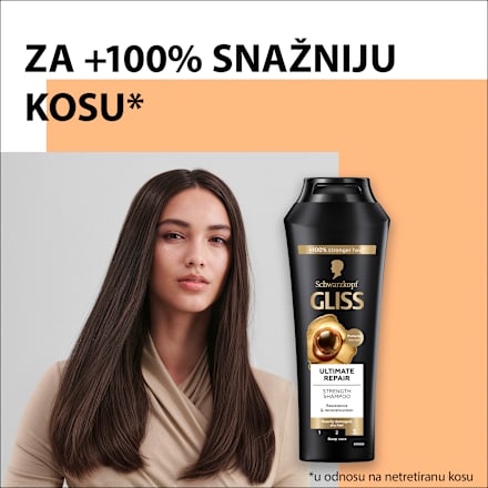 Ultimate Repair šampon za obnovu kose Schwarzkopf GLISS