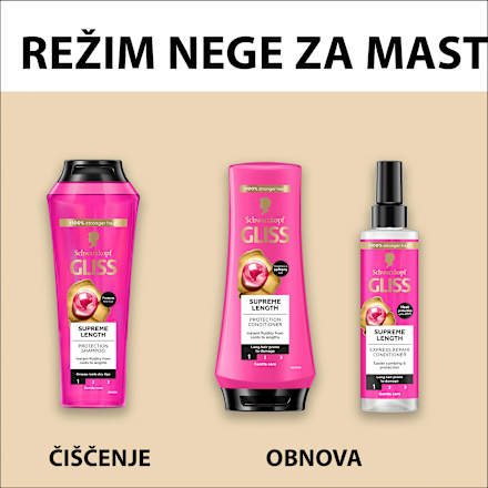 Shampoo Supreme Length Schwarzkopf GLISS