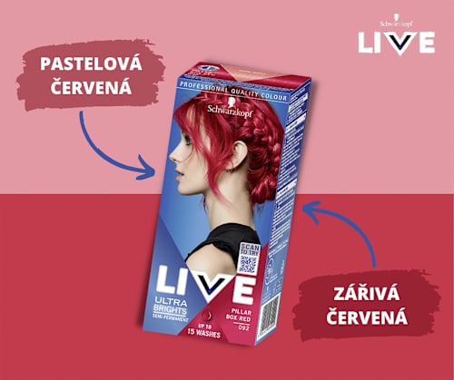 LIVE barva na vlasy Pillar box Red 92 Schwarzkopf LIVE