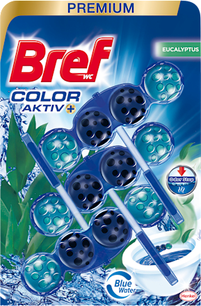 WC blok Color Aktiv Eucalyptus 3x50 g Bref