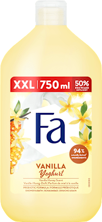 Gel za tuširanje Yoghurt Vanilla & Honey, XXL pakiranje Fa