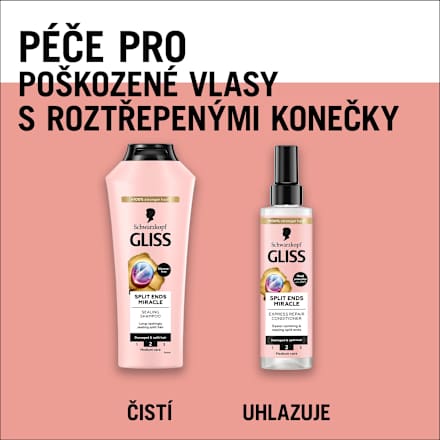 kondicionér na vlasy Split Ends Miracle Schwarzkopf GLISS