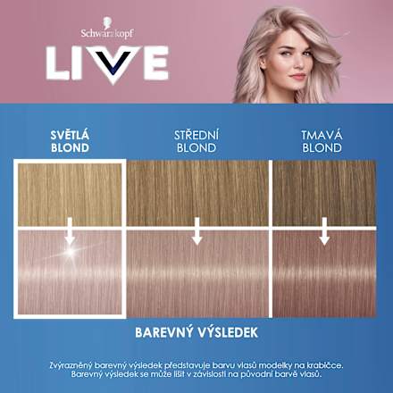 LIVE barva na vlasy Cool Lilac 104 Schwarzkopf LIVE