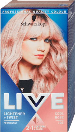 Боя за коса Lightener + Twist - Nr. 101 Хладно розов Schwarzkopf LIVE