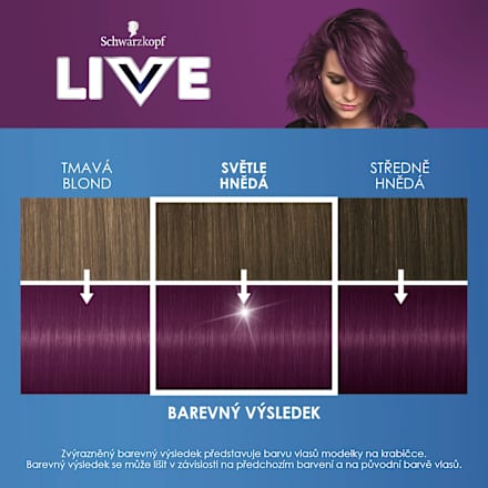 LIVE barva na vlasy Amethyst Chrom U69 Schwarzkopf LIVE
