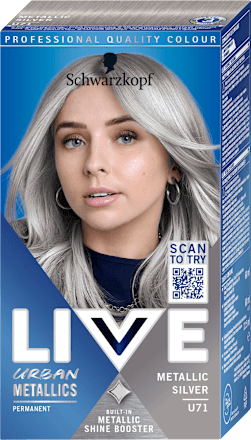LIVE Urban Metallics barva na vlasy U71 Metallic Silver Schwarzkopf LIVE