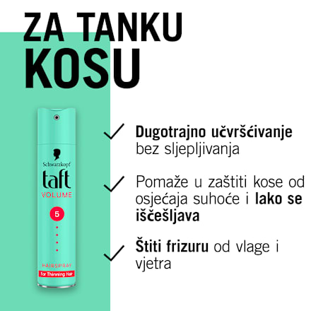 Volume lak za kosu 5 Schwarzkopf taft