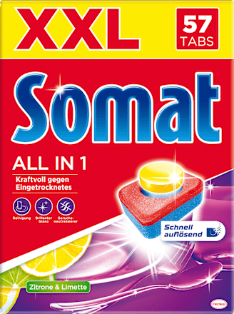 All In 1 Geschirrspültabs Zitrone & Limette XXL Somat