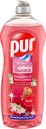 Płyn do mycia naczyń Sekrety Świata Malina  pur