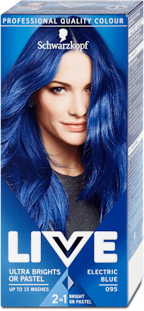 Hajszínező, electric blue - vibráló kék 095 Schwarzkopf LIVE