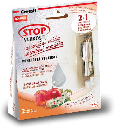 Absorpčné vrecúška Stop vlhkosti - energická vôňa ovocia Ceresit STOP