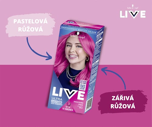LIVE barva na vlasy Shocking Pink 93 Schwarzkopf LIVE