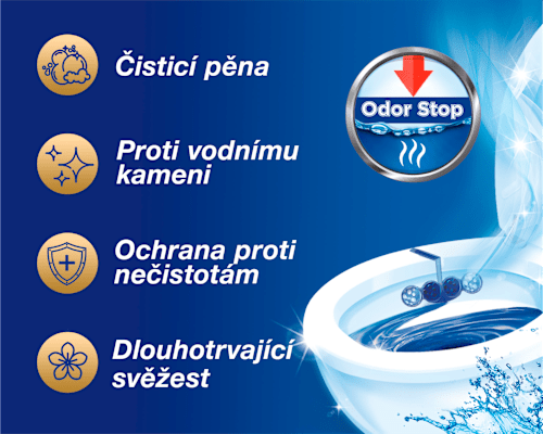 WC blok Color Aktiv Chlorine 3x50 g Bref