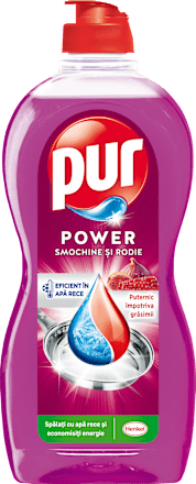 Препарат за миене на съдове Power, смокиня и нар  pur