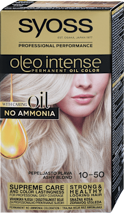 Barva za lase 10-50 Pepelnato Blond syoss Oleo Intense