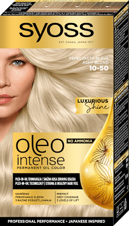 Barva za lase 10-50 Pepelnato Blond syoss Oleo Intense