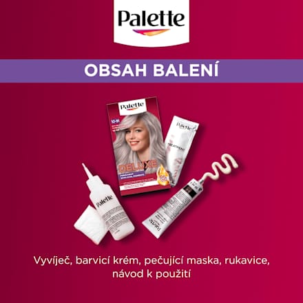 barva na vlasy Chladná popelavá blond 10-91 Palette DELUXE