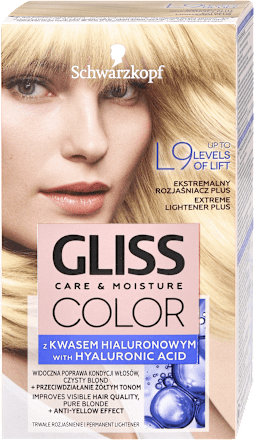 Krem koloryzujący L9 Rozjaśniacz do włosów Schwarzkopf GLISS